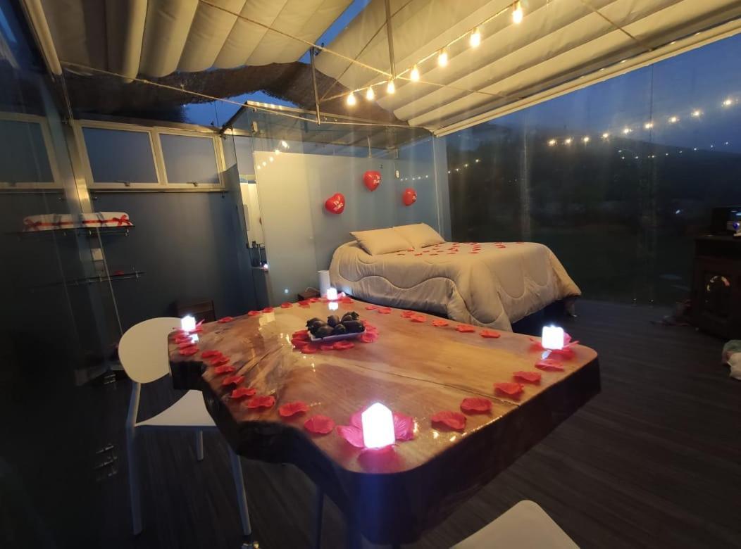 Hotel Glamping Cristal Guatavita Exterior foto